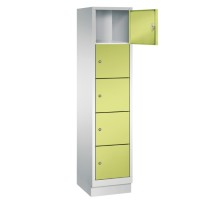 Metal locker with 5 compartments - wide model (Polar)